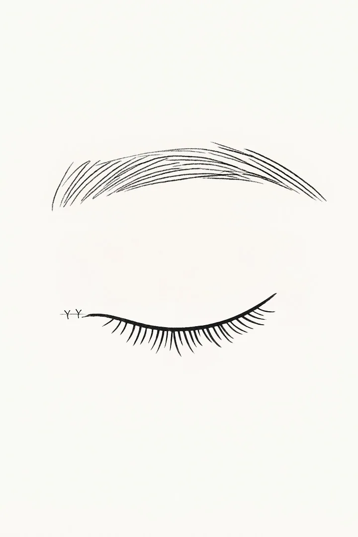 The two points[m] are pulled[d] together[m] and sutured,[d] removing[m] excess skin.