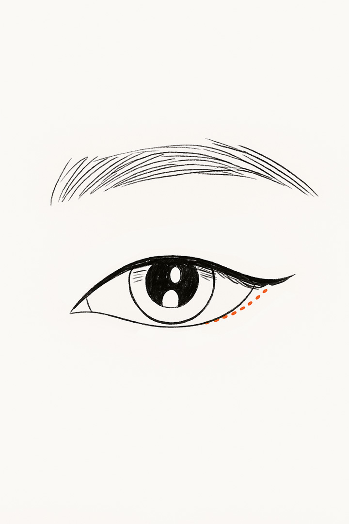 Incise through the inside[b] (conjunctiva).