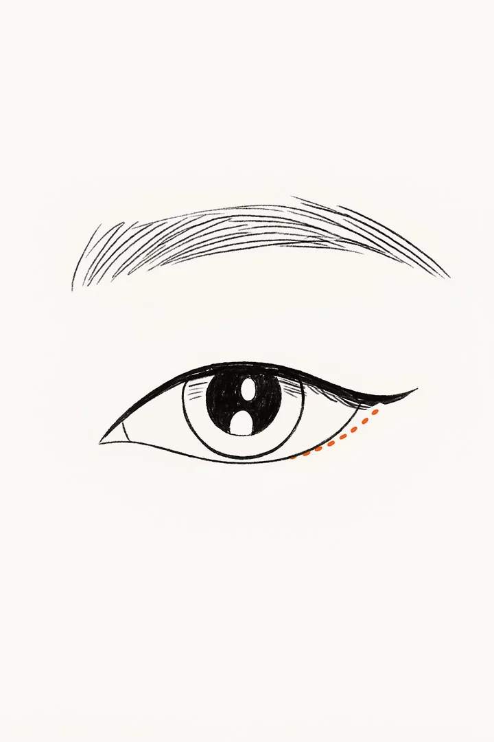 Incise through the inside[b] (conjunctiva).