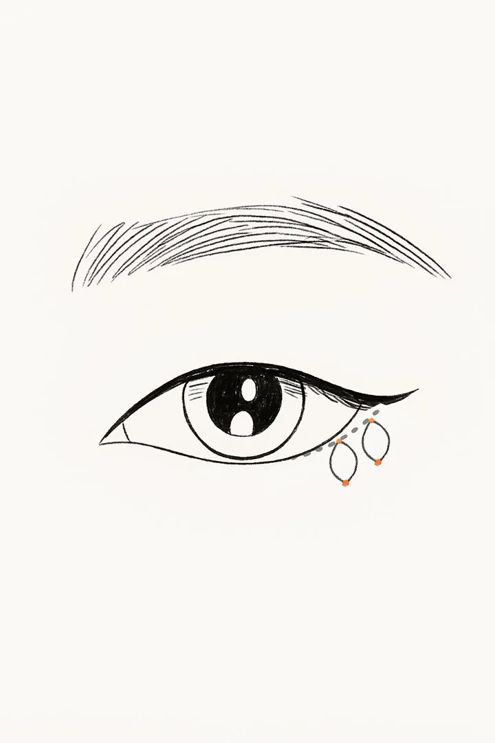 Pull toward the[b] capsulopalpebral fascia[b] and secure it firmly.