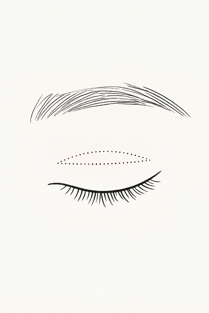 Following the line that best[d] suits each individual’s eyes,[d] we minimize the burden[d] on the eyelids.