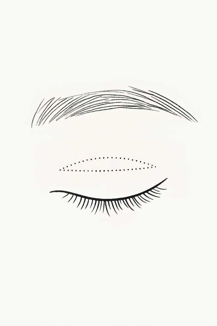 Following the line that best[d] suits each individual’s eyes,[d] we minimize the burden[d] on the eyelids.