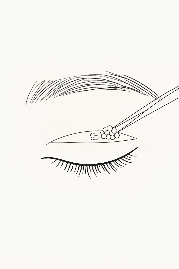 Selectively remove unnecessary skin and fat.
